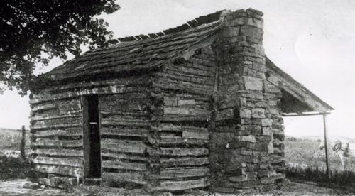 Sequoyah’s cabin, ca. 1912 (Muriel Wright Collection) Courtesy of the Oklahoma Historical Society