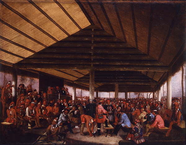 Indian Council of 1843 at Tallequah by John Mix Stanley