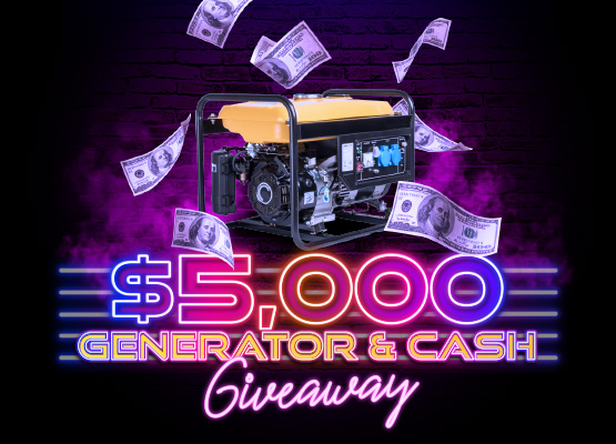 $5,000 Generator & Cash Giveaway