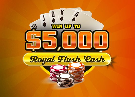 Win Up To $5,000 Royal Flush Cash
